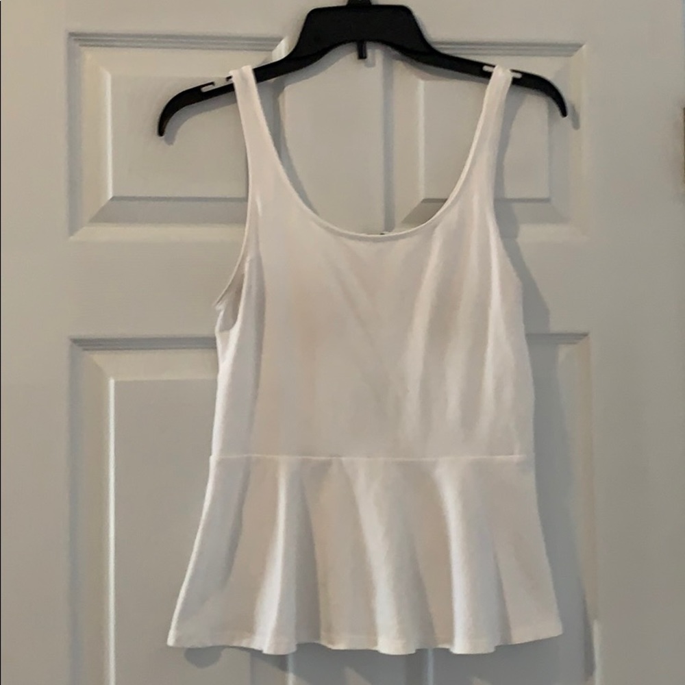 White express peplum top